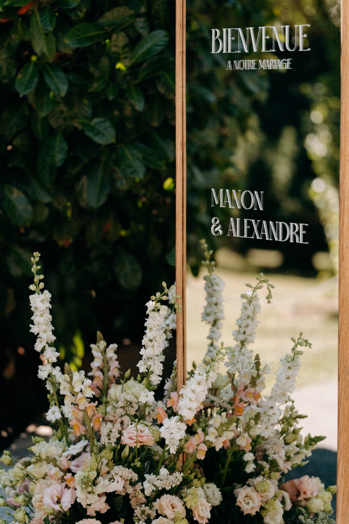Détail floral mariage Manon et Alexandre